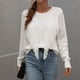 thumbnail image 5 of Suéteres Para Mujer Otoño Invierno Suéter de Punto de Moda Manga Larga Borla Cuello Redondo Suelta Color Sólido Tops Blusa Odeerbi ODB176703, 5 of 5