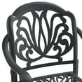 thumbnail image 6 of DUOSONG Cast Aluminum Patio Dining Chair 2Pcs With Black Frame And Cushions In Random Colors Black Aluminium Garden & Outdoor Outdoor & Patio Furniture Patio Seating, 6 of 9