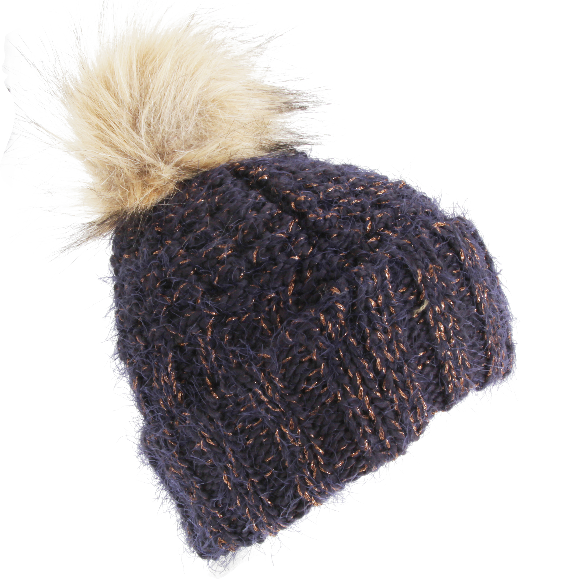 ladies chunky bobble hats