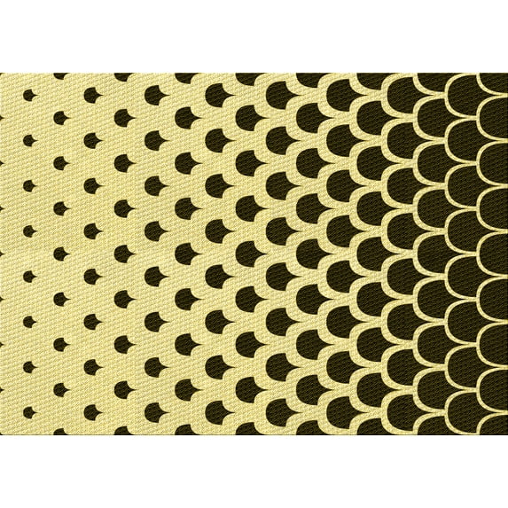 Ahgly Company Indoor Rectangle Patterned Bakers Brown Area Rugs, 3' x 5'