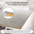 thumbnail image 3 of YISITIAN Floor Transition Strip, Self Adhesive-PVC Carpet & Floor Edging Trim Strip, Carpet Threshold Transition Strip, for Threshold Transitions with a Height Less Than 5mm CJ919-97398, 3 of 7