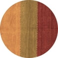 thumbnail image 1 of Ahgly Company Indoor Round Abstract Brown Contemporary Area Rugs, 5' Round, 1 of 4