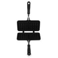 thumbnail image 3 of ZOUSSIQI Household Cast Aluminum Non-Stick Waffle Maker Baking Mold Kitchen Cooking Baking Tool Black JU316-7061, 3 of 11