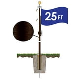 Super Tough Commercial Grade Sectional 25 ft. Aluminum Flagpole ...