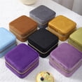 thumbnail image 5 of Small Jewelry Box Velvet Ring Earring Holder Plate High Quality Creative Desk Jewelry Storage Stand Jewellery Display Case A09 1PC, 5 of 6