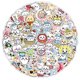 thumbnail image 2 of Pegatinas Chiikawas, vinilo impermeable, anime, 100 unidades/lote, 5-7 cm, 2 of 3