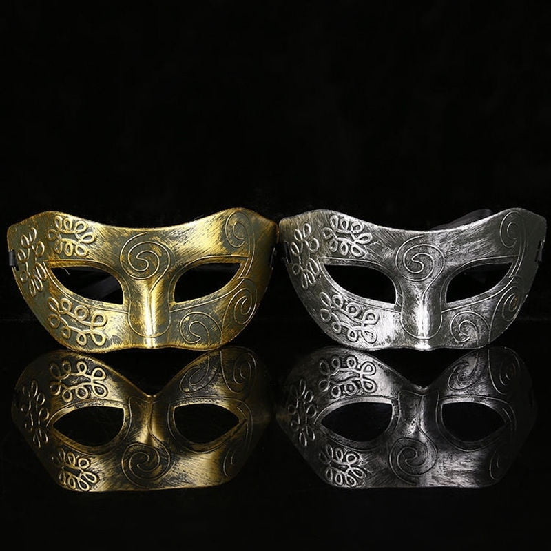 masquerade mask The Roman men gold mask Fancy Dress mask，Children's parties 