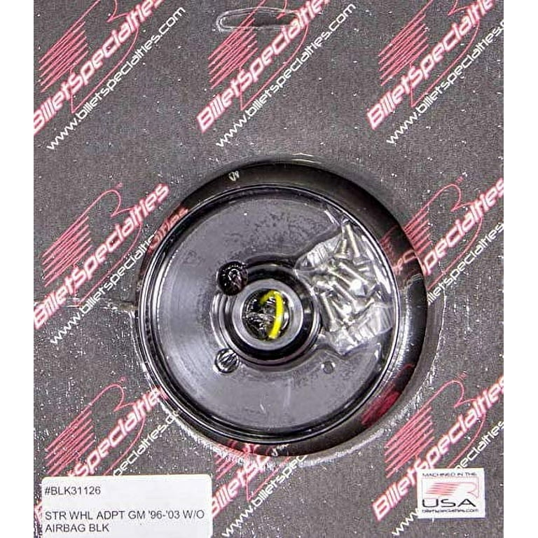Billet Specialties Steering Wheel Adapter 96-03 GM Black Billet Specialties Steering Wheel Adapter 96-03 GM Black