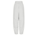 thumbnail image 5 of DDAPJ pyju Womens Winter Fleece Sherpa Sweatpants Warm Fuzzy Snow Ski Pants Trendy Casual Activewear with Pockets White XL, 5 of 7