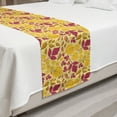 thumbnail image 2 of Autumn Bed Runner, Seasonal Leaves and Trees Warm Fall Season Color Palette Composition, Decorative Accent Bedding Scarf for Hotels Homes and Guestrooms, Queen, Orange and Pastel Yellow, by Ambesonne, 2 of 2