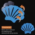 thumbnail image 4 of 30 pegatinas antideslizantes para bañera, conchas de seguridad para bañeras, duchas, peldaños, calcomanías adhesivas, raspador, 4 of 6