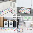 thumbnail image 5 of Colorful Dog Paw Footprint Kitchen Rugs Sets Of 2,Anti Fatigue Kitchen Mat Rugs Non Slip Washable,Decorative Kitchen Floor Mats for Kitchen,Sink,Laundry,17"X30"+17"X47", 5 of 7