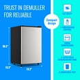 DEMULLER Upright Freezer with 7 Adjustable Thermostat Freestanding Mini