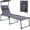 Dark Gray, variant on 3-in-1 Oversized Outdoor Folding Lounge Chair with Mat, Heavy Duty 5-Position Adjustable Beach Recliner with Face Cavity and Pillow for Lawn Poolside, Dark Gray