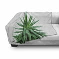 thumbnail image 3 of Plant Soft Flannel Fleece Blanket, Medicinal Aloe Vera with Vibrant Colors Indigenous Species Alternative Natural Remedy, Cozy Plush for Indoor and Outdoor Use, 70" x 90", Fern Green, by Ambesonne, 3 of 6