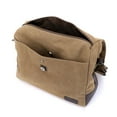 thumbnail image 5 of Xiaocao8 Canvas Crossbody Bag for Men, Casual Large Capacity Messenger Bags Multi Pockets Shoulder Bag with Zipper, Teens Tote Bag for School Travel Work,Beige, 5 of 6
