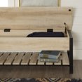 thumbnail image 3 of Manor Park Storage Bench, White Oak, 3 of 15