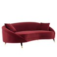 thumbnail image 2 of Echo Performance Velvet Sofa, 2 of 3