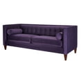 thumbnail image 5 of Jack 84" Tufted Tuxedo Sofa Double Cushion Purple, 5 of 16