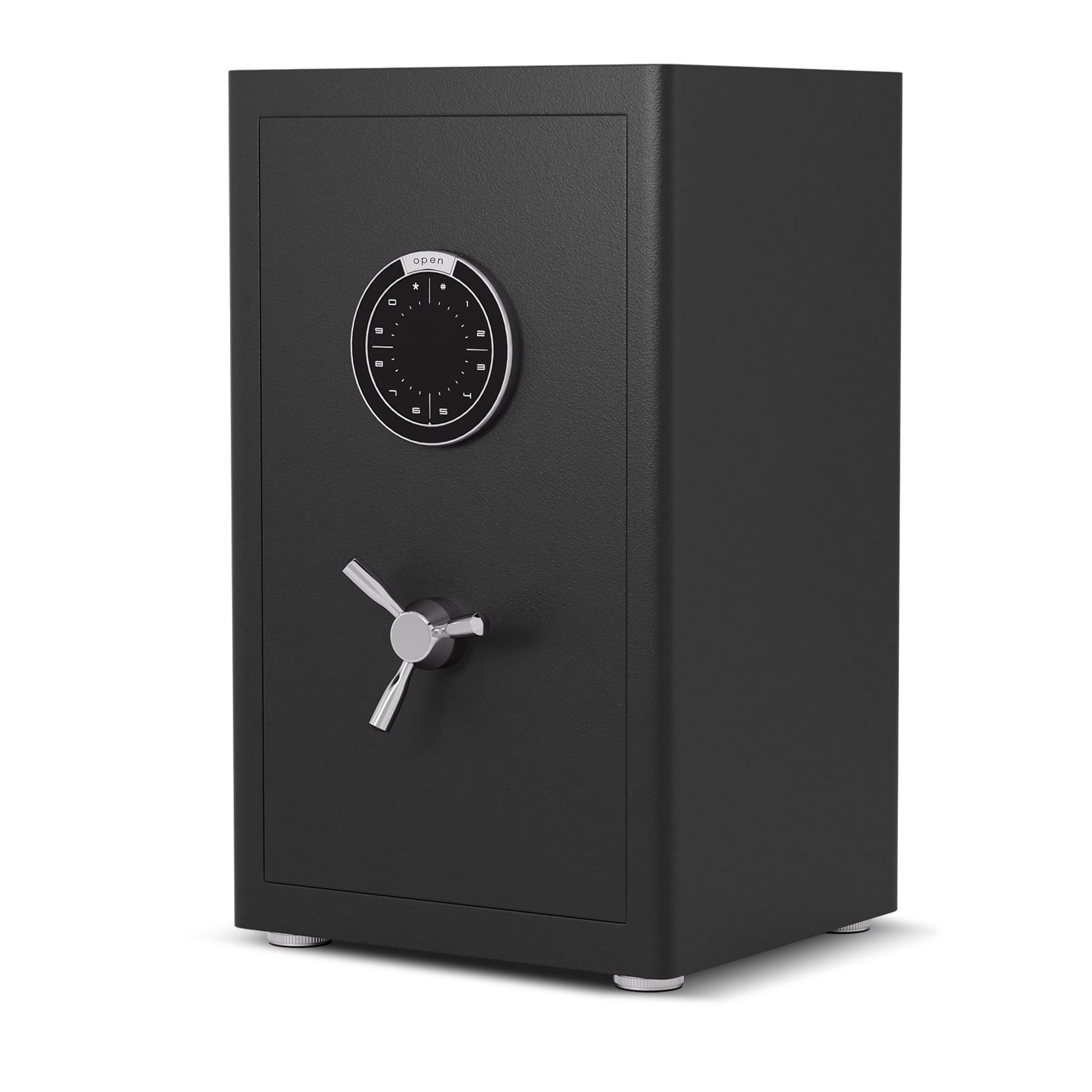 Riflewell 2.0 Cu Ft Heavy-Duty Steel Home Safe, Fireproof Document Bag, Digital Keypad, 3 Unlocking Ways, Dual Alarm & Silent Mode, 2 Adjustable Shelves for Home Office Hotel