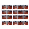 thumbnail image 4 of Reusable Spring Lever Terminal Block, 20pcs 5 Way Electric Cable Connector, Security, Convenience, Quick,Solid Conductor Size 0.08 to 2.5mm²,AWG 14, , . Isolation 4 KV,, 4 of 7