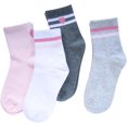 thumbnail image 3 of CoCoMangos Retro Striped Athletic Socks for Women Casual Cotton Ankle Socks Women 4 Pairs, 3 of 7