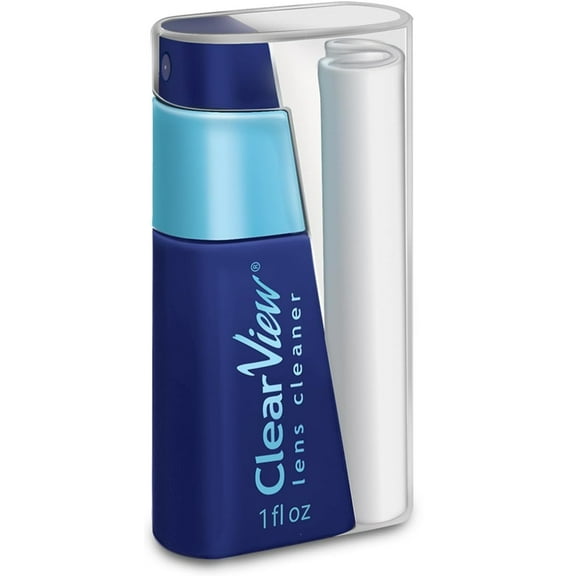 Clear View Lens Cleaner Kit Travel Combo w/ Cloth Safe For All Lenses, 1oz.