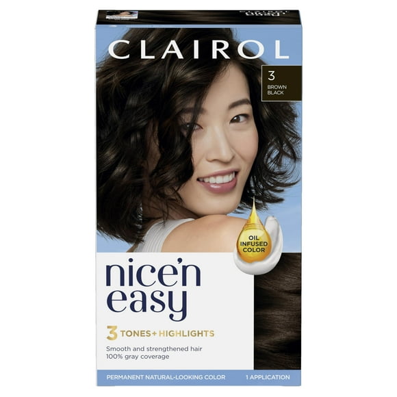 Tinte para el cabello Clairol Nice'N Easy Crème 3.5 Natural Darkest Brown
