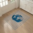 thumbnail image 3 of ODIKA 3'x5' Washable Throw Rug Stain Resistant, Low Profile, Non-Slip Round Circle Map Sphere Dotted Cosmic Planetary Galaxy Circles for Entryway, Kitchen, Mudroom, 3 of 7
