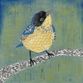 thumbnail image 2 of Popp, Grace 20x20 White Modern Wood Framed Museum Art Print Titled - Patchwork Wren II, 2 of 4