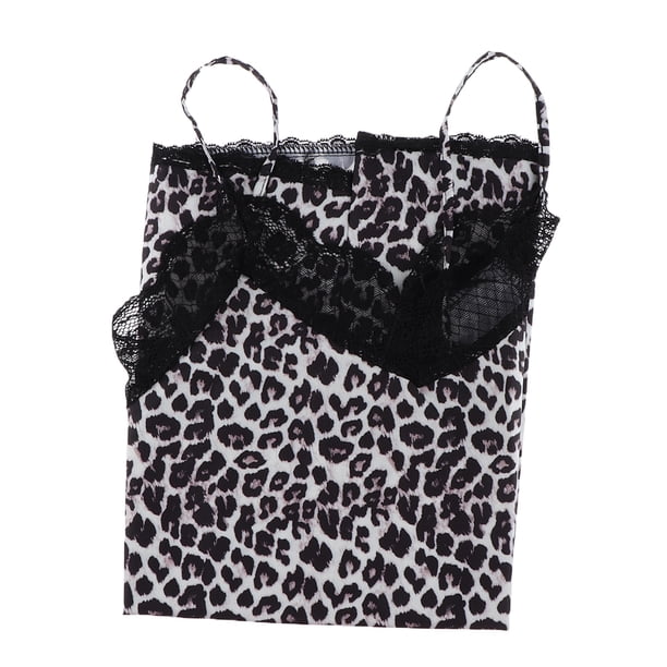 Mujeres Leopard Cami Tank Casual Camisas sueltas METRO