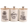 thumbnail image 1 of 3 Pack Food Storage Containers With Lid Retro Jar- Perfect Canister For Sugar Bowl Serving Tea, Coffee, Sugar, 1 of 2