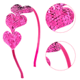 thumbnail image 3 of Diadema de corazón del día de San Valentín, aro de diadema de corazón de lentejuelas, accesorios para el cabello con corazón brillante MFZFUKR CPB-DE-LYY1005-5, 3 of 5