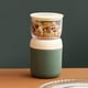 thumbnail image 4 of Contenedor de yogur aislado Soledad 2 niveles acero inoxidable a prueba de fugas Verde lonchera, 4 of 10