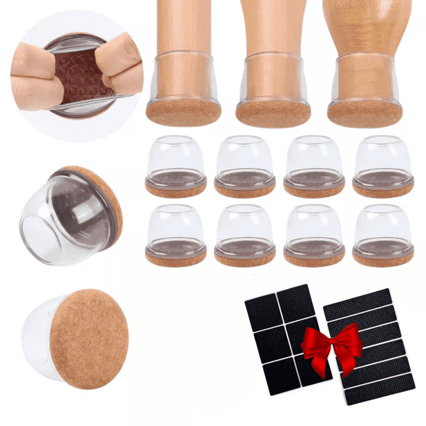 Kit 8 Protectores De Piso Antideslizantes Patas Muebles