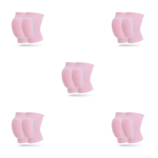 Maytalsory 2 Pcs Genouillères de Danse - Polyester Résistant aux Impacts Multicolore Séchage Rapide Volleyball Rose G 5ensemble