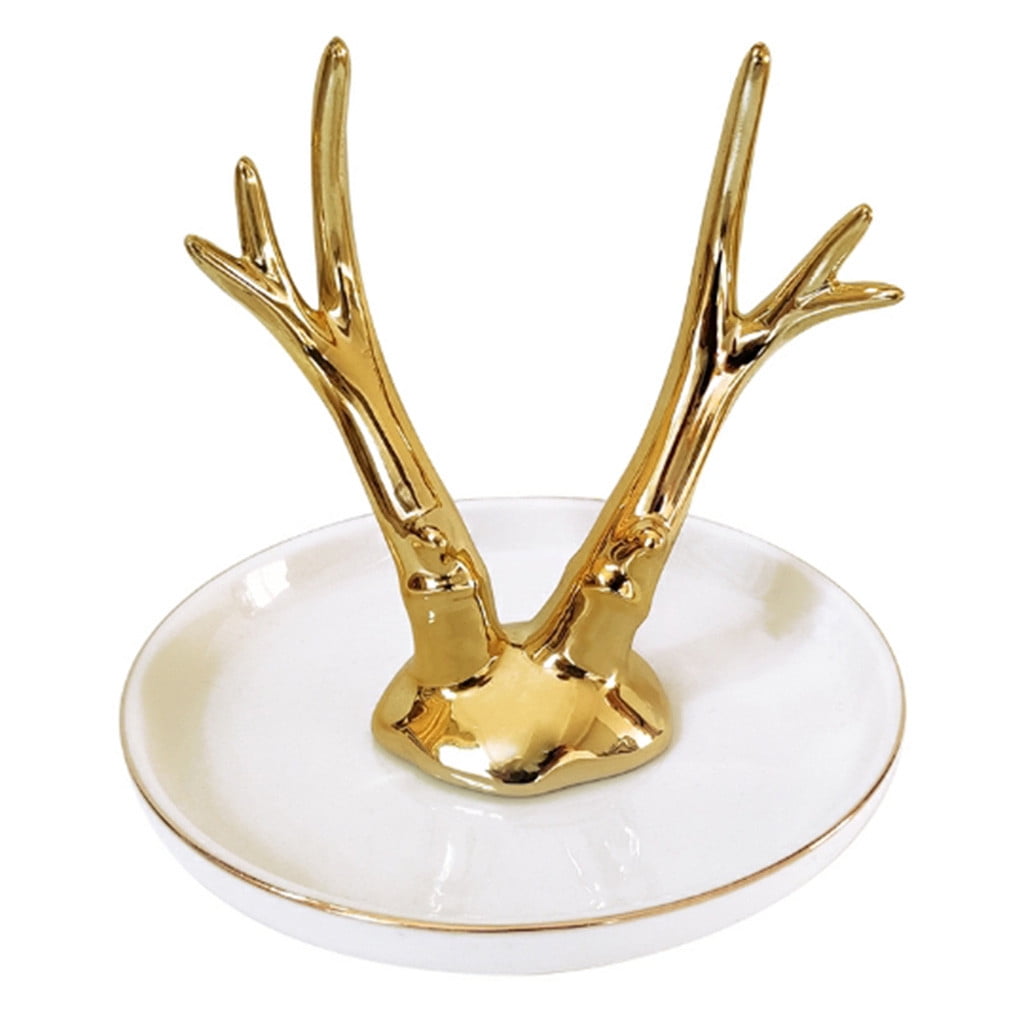 Goldplated jewelry plate home decoration plate ring jewelry storage plate