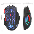 thumbnail image 4 of HXSJ J50 One-Handed Gaming Keyboard 35 Keys LED Backlight + Wired Gaming Mouse with Breathing Light  Keyboard and Mouse Combo, 4 of 7