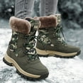 thumbnail image 5 of YLYL Womens Mens Camouflage Snow Boots Warm Fur Lined Anti-Slip Waterproof Lace up Winter Mid Calf Boot, 5 of 9