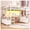 White, variant on Twin Loft Bed with Led Lights, Safety Guard & Ladder, Modern Metal Twin Loft Bed Frame with L-Shaped Desk and 8 Drawers for Bedroom