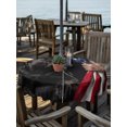 thumbnail image 3 of Outdoor Tablecloth with Umbrella Hole Zipper Anniversary Round Tablecloth 60" Waterproof Outside Table Cloth Black Dog Pet USA Flag Rustic Patriotic Patio Table Cover Tablecloths for Picnic Party, 3 of 8