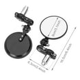 thumbnail image 3 of Pair Motorcycle Mirrors Black Round Rear View Side Mirror Bar End Mirror For Motorbike Universal, 3 of 8