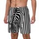 thumbnail image 1 of Fotbe Optical Zebra Illusion Traje de Baño para Hombre – Shorts de Natación de Secado Rápido con Forro y Bolsillos-X-Large, 1 of 6
