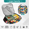 thumbnail image 4 of ALAZA Abstract Colorful Line Shape Lunch Box Insulated Lunch Bag Cooler Tote with Shoulder Strap, 4 of 7