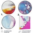 thumbnail image 3 of Designart "Fuchsia & Sky Fluid Dream IV" Abstract Shapes Metal Wall Art Prints, 3 of 5