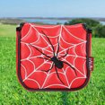 thumbnail image 4 of Golf Putter Headcover Cierre magnético Cuadrado Medio talón Eje Mazo Putter Araña Roja Sunnimix Cubierta de la cabeza del putter de golf, 4 of 8