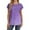 Purple, variant on CaiJunJia Women's Summer Casual Tops Short Sleeve Round Neck Shirts Fashion Basic Tee