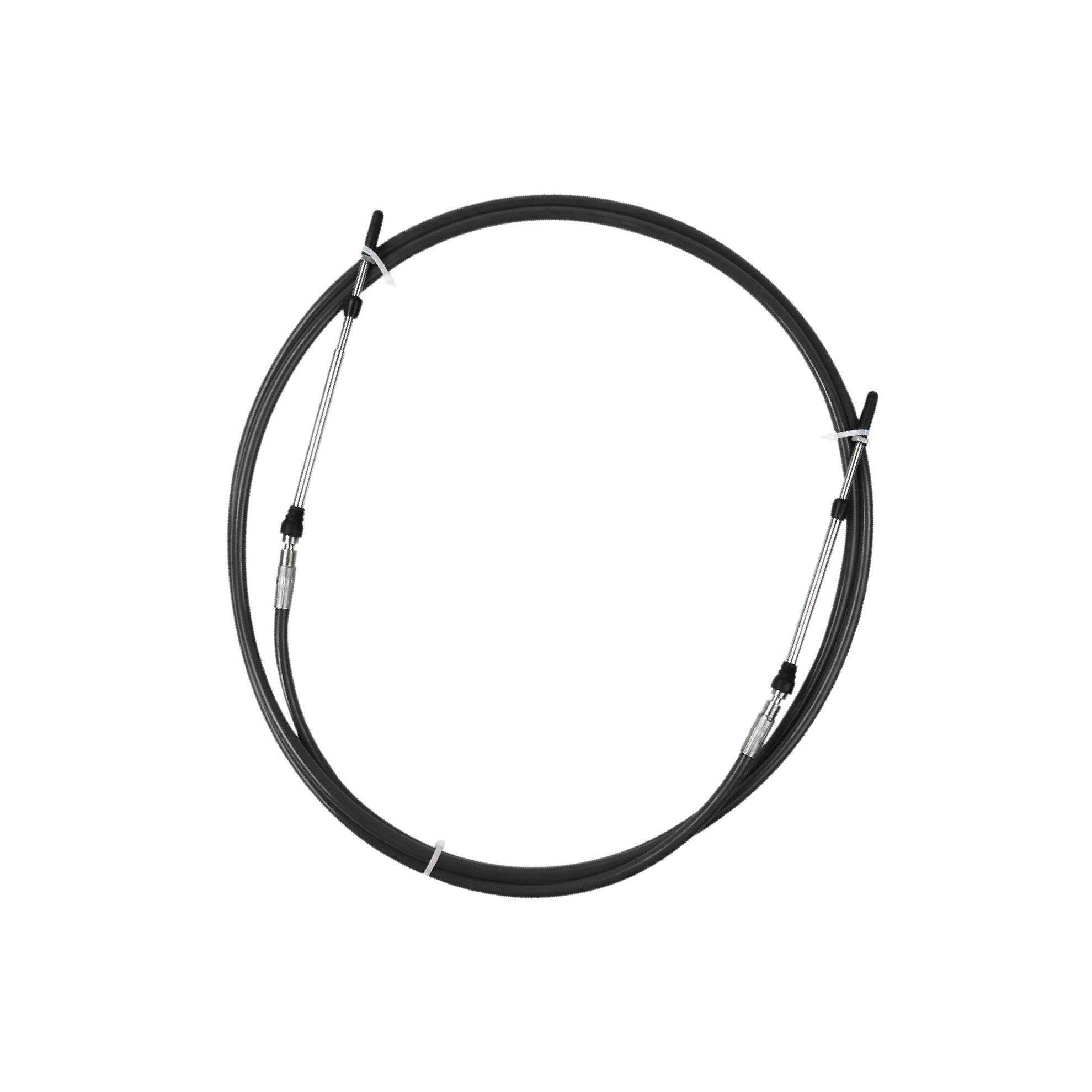 Câble D'accélérateur Universel Pour Moteur Marin – Acier Inoxydable, Gaine Noire, Filetage 10-32UNF, Longueur 175 Mm, Pour Bateau
