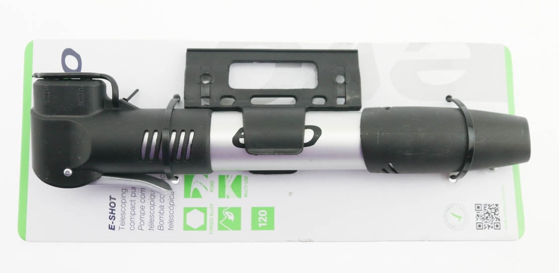 Evo E-Shot Water Bottle Mounted Frame Bike Tire Pump Schrader/Presta NEW