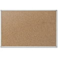 thumbnail image 4 of Mead Cork Surface Bulletin Board 24" Height x 36" Width - Natural Cork Surface - Self-healing - Silver Aluminum Frame - 1 Each, 4 of 5